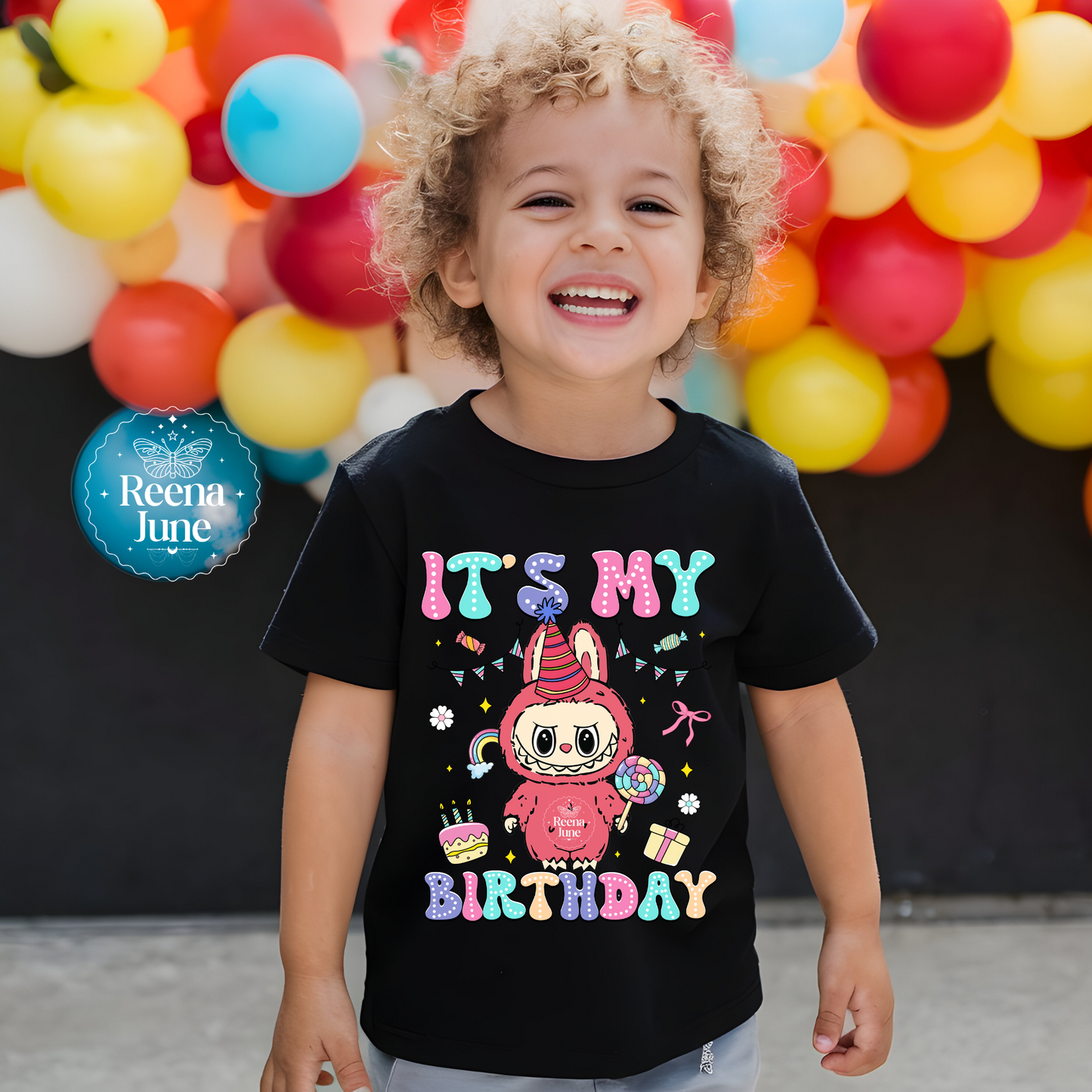 Labubu birthday file, Bubu Monster Birthday Shirt Digital Download, Labubu PNG, Labubu Doll Bundle