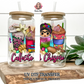Frida Kahlo UV DTF Wrap, Cup Wrap for 16oz. Glass Can, UV Cup Wrap, Spanish Designs