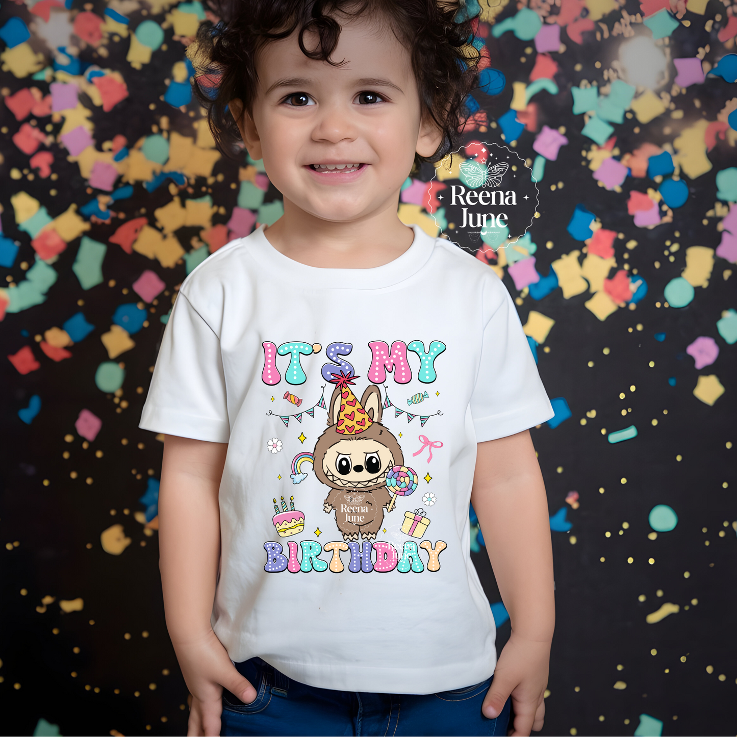 Labubu birthday file, Bubu Monster Birthday Shirt Digital Download, Labubu PNG, Labubu Doll Bundle