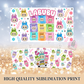 Labubu Monster 40oz Tumbler Sublimation Print - Labubu Doll Sublimation Print - Labubu Tumbler - Monster Cup Wrap