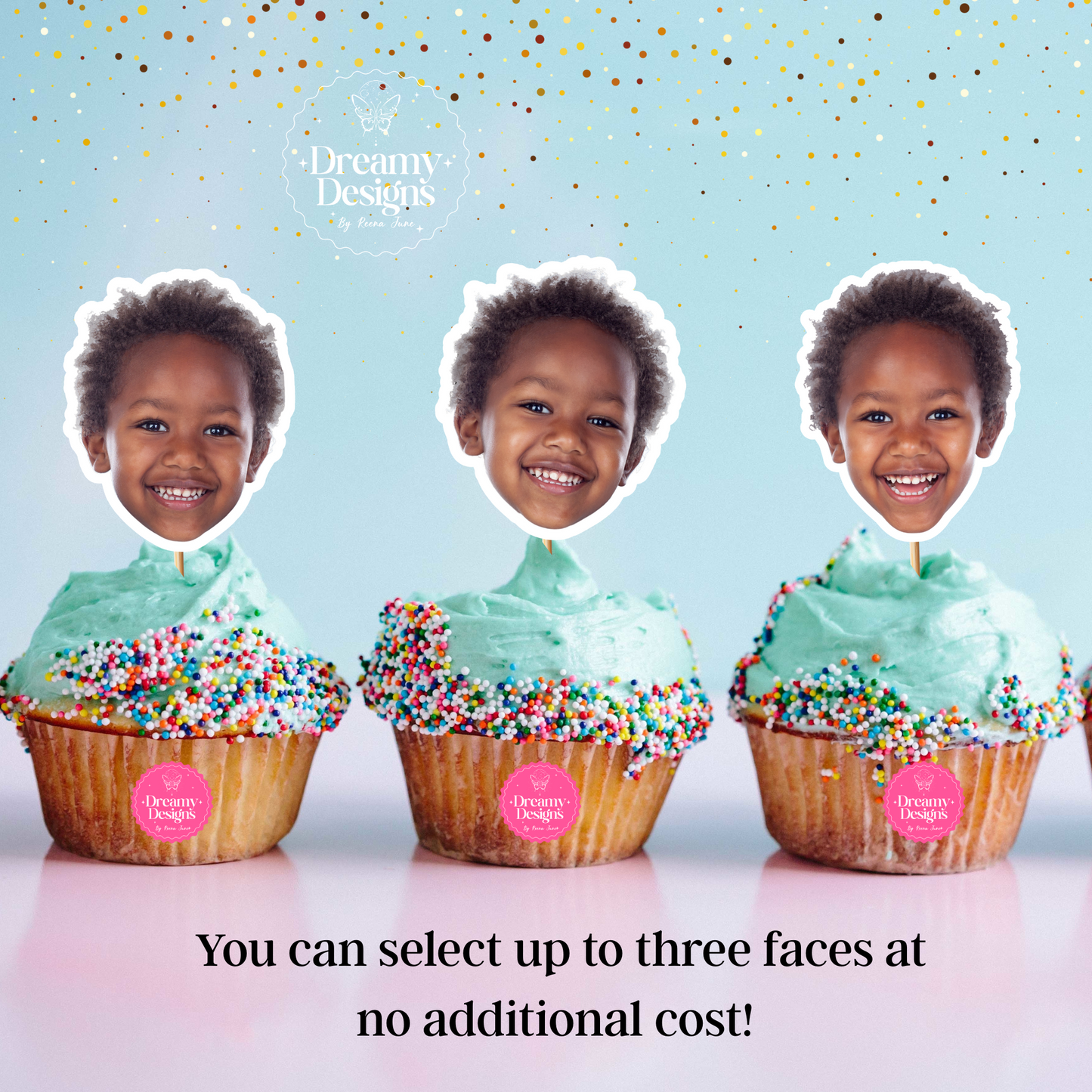 Face Cupcake Toppers, Custom Birthday Party, Cupcake Toppers, Party Decoration, Custom Face Cupcake Toppers, Photo Topper, Party Decor