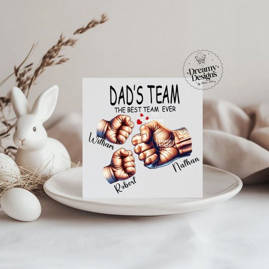 Custom Name Father's Day Card, Greeting Cards for Men, Father's Day Gifts, Gifts for Dad, Personalized Gifts for Dad, Gifts for him, Best Dad Ever