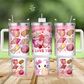Kitty Conchas 40 oz tumbler wrap - Hello Kitty Concha Sublimation Transfer - Pan Dulce Tumbler Wrap - Conchas Cup Wrap