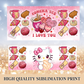 Kitty Conchas 40 oz tumbler wrap - Hello Kitty Concha Sublimation Transfer - Pan Dulce Tumbler Wrap - Conchas Cup Wrap