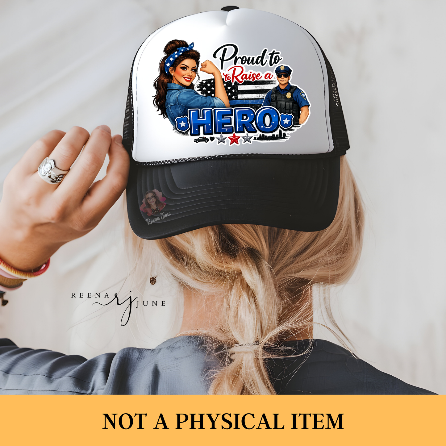 Proud to Raise a Hero Police Mom PNG, Thin Blue Line PNG, Police Officer Mom Sublimation Design, Digital Download, Shirt Mug Sticker PNG