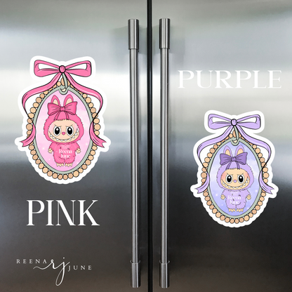 Labubu Monster Doll Magnet - Coquette Refrigerator Magnets - The Monsters - Catch Me If You Like Me - Custom Fridge Magnet - Pop Mart