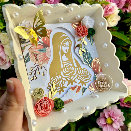 Handmade Virgen de Guadalupe Wood Plaque