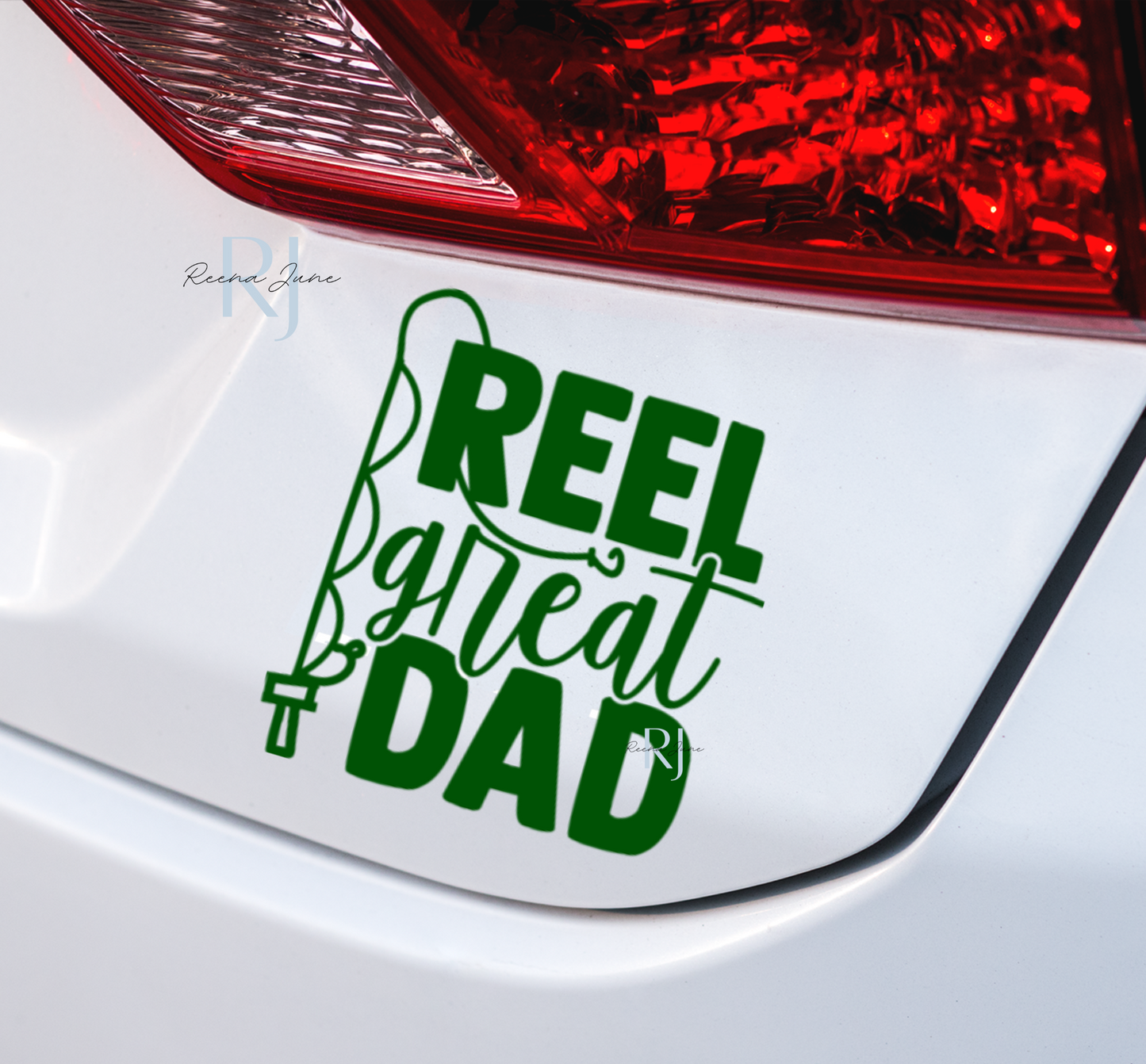 Reel Cool Dad Vinyl Decal, Fathers Day Gift, Dad Birthday Gifts, Gifts for man, Gifts for Him, Gifts for Dad, Vinyl Sticker, Car Accessories