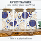 Conchas Vibes - Evil Eye UV DTF Transfer - Evil Eye sticker - 16oz Concha Libbey Glass Can Wrap - Pan dulce cup wrap