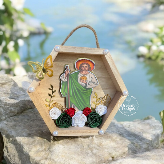 Handmade San Judas Tadeo Wood plaque, St Jude Christian Gifts, Regalos, Gifts for Mom, Mother's Day Gifts, Gifts Ideas, Regalos Cristianos