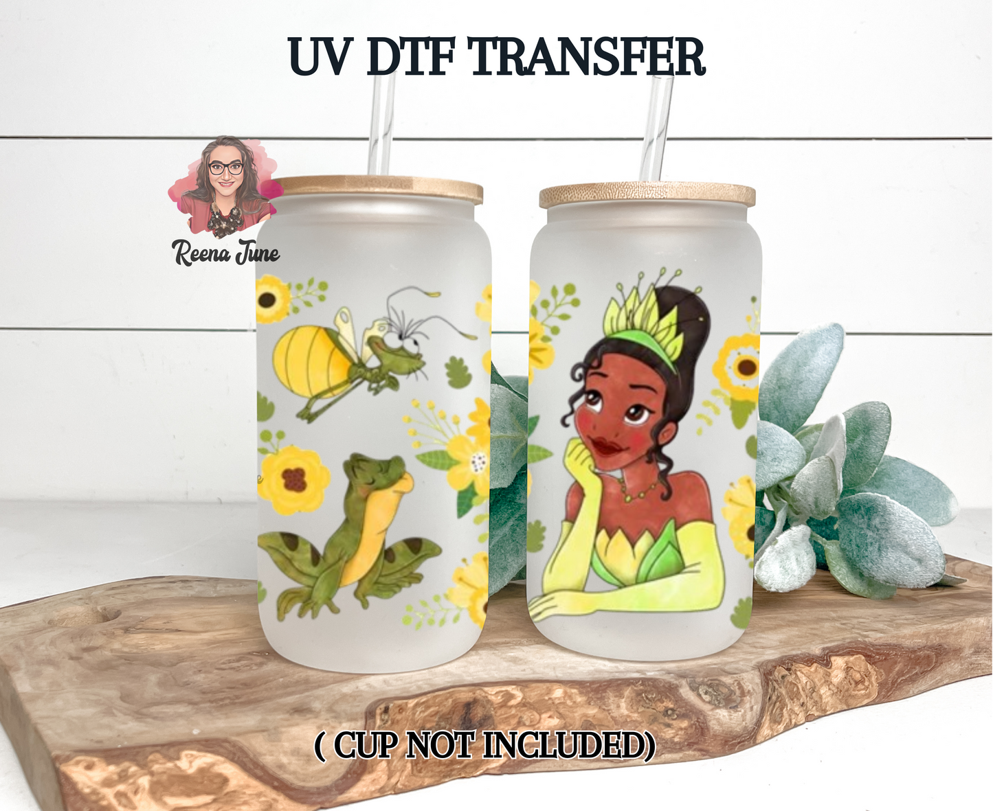 Princesses UV DTF Cup Wrap – DIY Tumbler Wrap for Drinkware Crafting