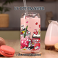 Nightmare Before Christmas Valentine's Day Cup Wrap - UV DTF Transfer for Cups - 16 oz Libbey Glass Decal