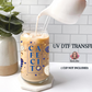 Evil Eye, Conchas & Cafecito UV DTF Transfer | Boho Coffee Cup Decal | 16 oz Libbey Glass Wrap