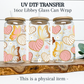 Conchas and Butterflies UV DTF Transfer