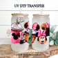 Minnie Mouse Inspired Ice Cream, Cookie & Cupcake UV DTF Transfer | Cute Dessert Cup Wrap | Waterproof Sticker for Tumblers & Glass Cups