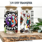 Nightmare Before Christmas Inspired Starbucks UV DTF Transfer | Halloween Cold Cup Wrap | Waterproof Cup Decal