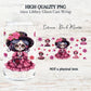 Catrina - Dia de Muertos 16oz Libby Glass Wrap PNG