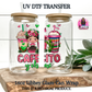 Cafecito y Chisme Frida Kahlos UV DTF Transfer - Waterproof Decal for Glass - Cafecito y Chisme Waterproof Sticker