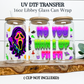"No, You Hang Up First" UV DTF Transfer - Funny Ghost Cup Decal - Waterproof Sticker for Tumblers & Glass Cups - Halloween Cup Wrap