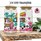 Best Teacher Ever UV DTF Transfer, Teacher UV DTF cup wrap, best teacher gift, ready to apply uv dtf wrap, 16oz cup wrap, beer can wrap
