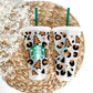 Leopard Print Christmas Starbucks Cup
