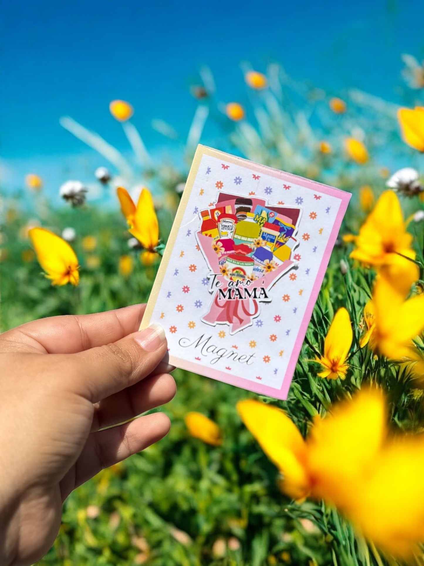 Te Amo Mama Magnet, Funny Gift for Latina Mom, Cute Spanish Fridge Decor