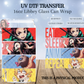 Eat Sleep Anime Repeat UV DTF Transfer - Demon Slayer Sticker - Anime Lover Car Decal