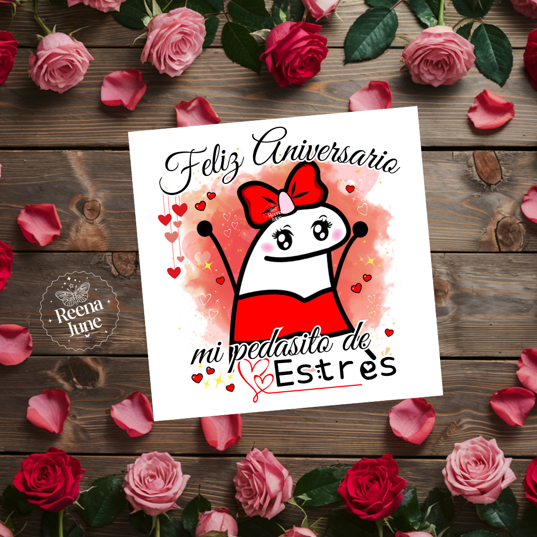 Feliz Aniversario Greenting Card in Spanish, Funny Gifts, Tarjeta En Espanol, Tarjetas Graciosas en Espanol. Spanish card (Copy)