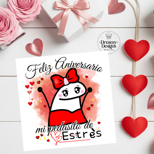 Feliz Aniversario Greenting Card in Spanish, Funny Gifts, Tarjeta En Espanol, Tarjetas Graciosas en Espanol. Spanish card (Copy)