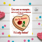 Mi Corazon es como el Mazapan Spanish Card, Latino Gifts, Greeting Cards in Spanish, Funny Gifts