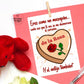 Mi Corazon es como el Mazapan Spanish Card, Latino Gifts, Greeting Cards in Spanish, Funny Gifts