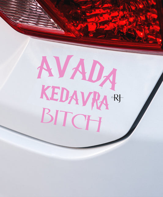 Avada Kedrava Harry Potter Car Sticker, HP Car Decal, Potter Head Sticker, Harry Vinyl Decal