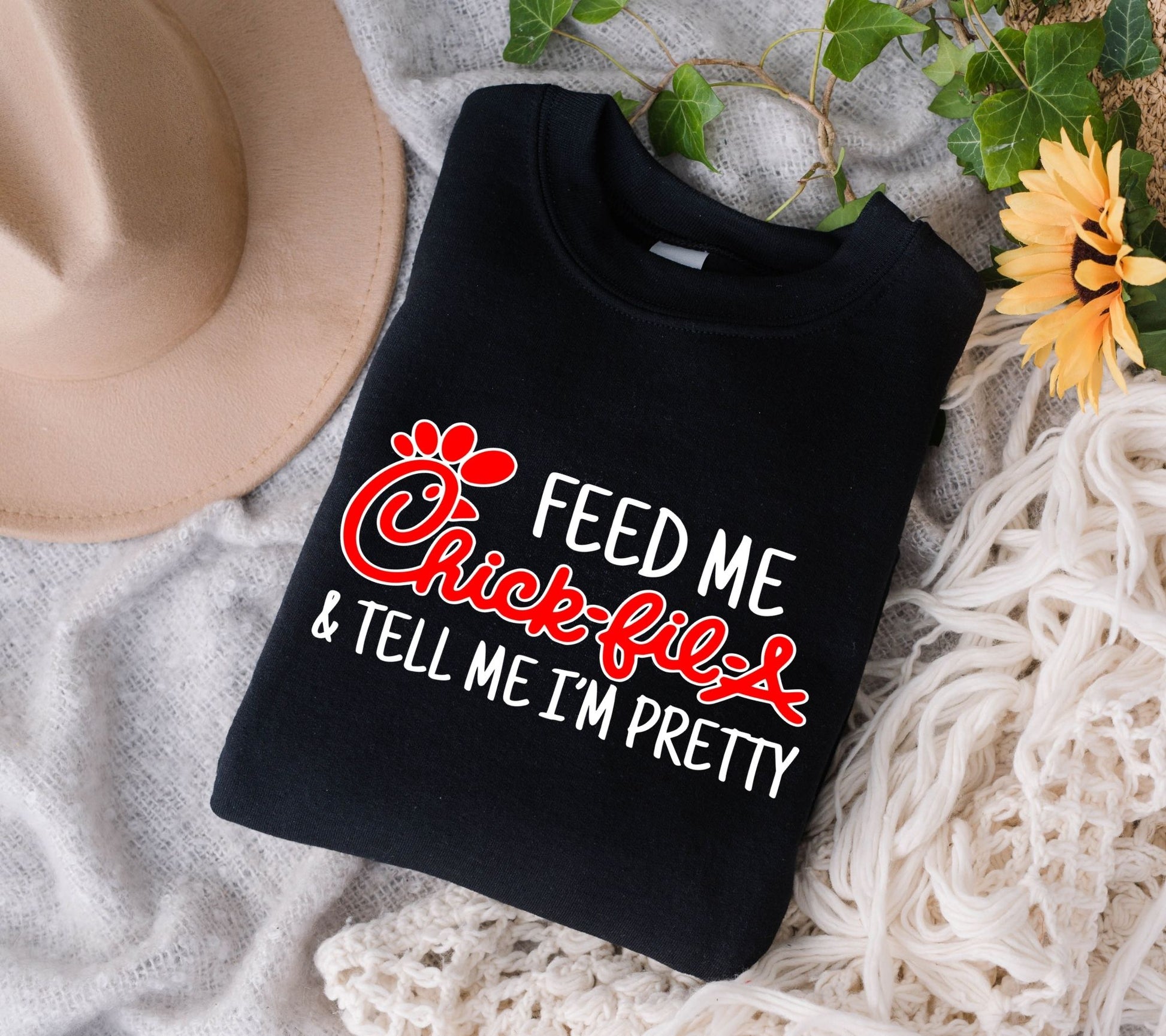 Feed me Chick Fil A and tell me I'm pretty Ornament - Dalatshirt