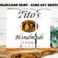 Tito's Vodka 20oz Skinny Tumbler Sublimation Print Sale
