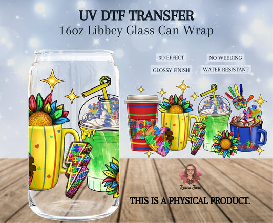 Autism Awareness UV DTF Transfer