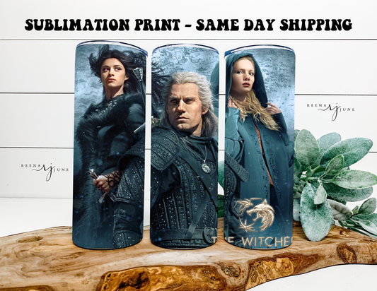 The Witcher 20oz Skinny Tumbler Sublimation Print Sale