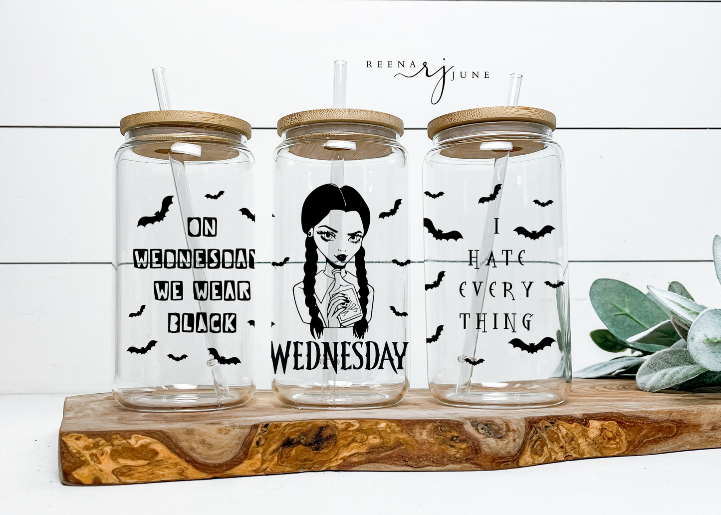 Wednesday 16oz Libby Glass Wrap Svg