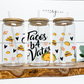 Tacos B4 Vatos 16oz Libby Glass Wrap PNG