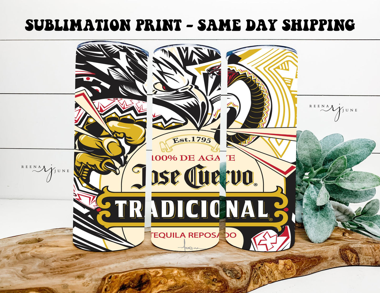 Jose Cuenvo Tequila - Alcohol 20oz Skinny Tumbler Sublimation Print
