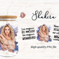 Shakira 16oz Libby Glass Wrap PNG