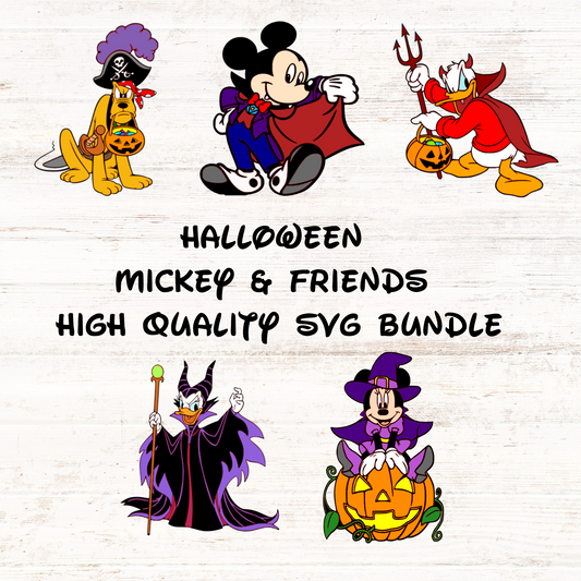 Halloween Mickey and Friends SVG Bundle