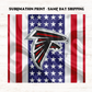 NFL Football Team - American Flag 20oz Skinny Tumbler Sublimation Print