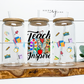Teach Love Inspire 16oz Libby Glass Wrap PNG