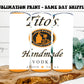 Tito's Vodka 20oz Skinny Tumbler Sublimation Print