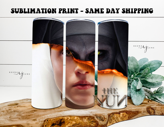 The Nun 20oz Skinny Tumbler Sublimation Print Sale