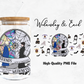 Enid & Wednesday 16oz Libby Glass Wrap PNG