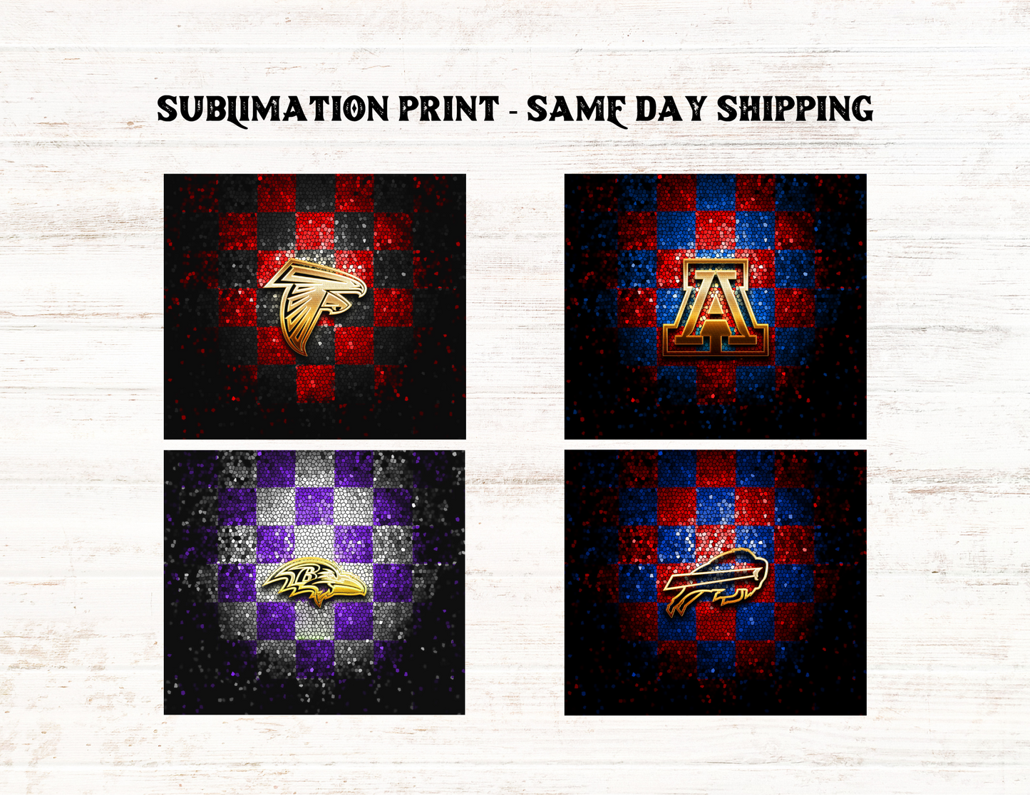 NFL Football Teams 20oz Skinny Tumbler Sublimation Print