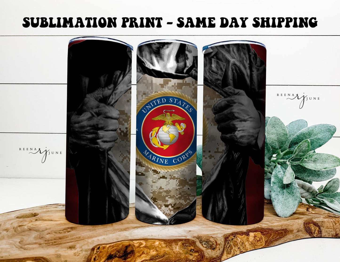 American Peace Keepers & Heroes 20oz Skinny Tumbler Sublimation Print