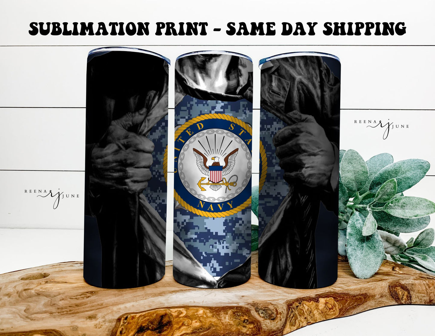 American Peace Keepers & Heroes 20oz Skinny Tumbler Sublimation Print