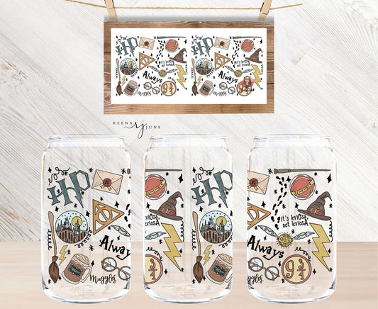 Harry Potter - Wizzarding World 16oz Libbey Glass Sublimation Print